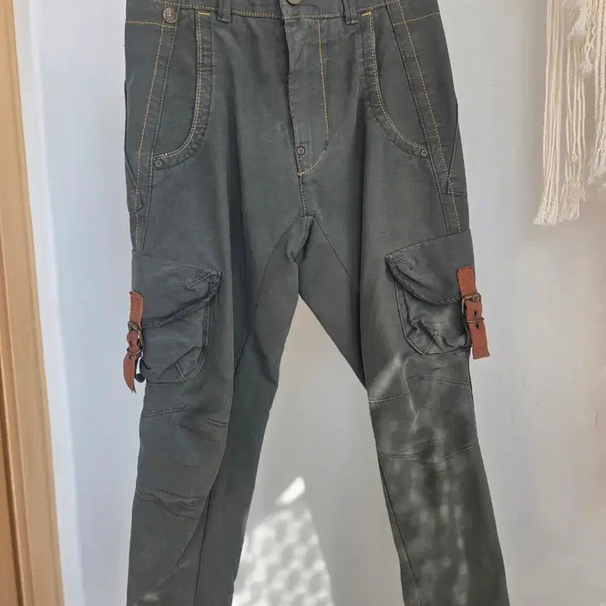 [BUNJANG] MISS SIXTY Khaki Cargo Cotton Pants / 미스씩스티카키색 카고  면바지