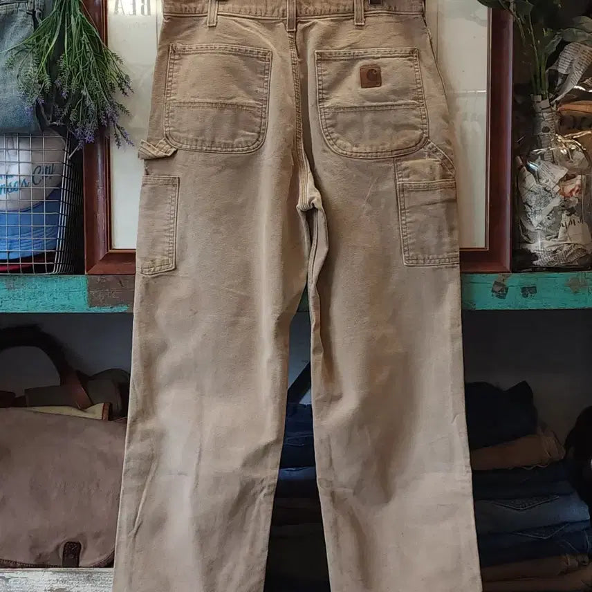 [BUNJANG] Carhartt Single Knee Carpenter Work Pants Brown Duck Canvas / 칼하트 싱글니 카펜터 워크팬츠 브라운 덕캔버스