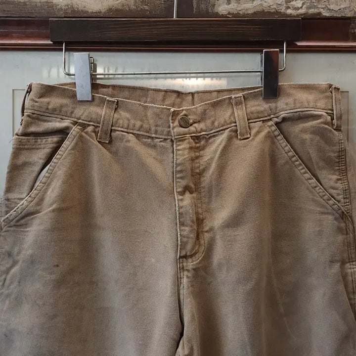 [BUNJANG] Carhartt Single Knee Carpenter Work Pants Brown Duck Canvas / 칼하트 싱글니 카펜터 워크팬츠 브라운 덕캔버스