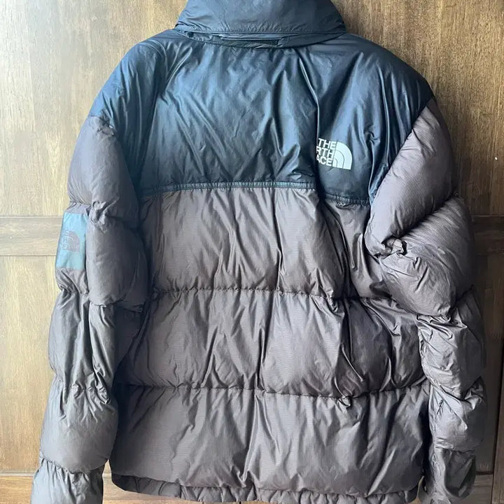 [BUNJANG] The North Face NUPTSE Two-Tone Puffer Jacket / 노스페이스 눕시 패딩 블랙/브라운