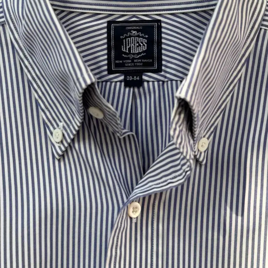 [BUNJANG] J.Press Striped Button-Down Shirt 39-84 / J Press 제이프레스 스트라이프 버튼다운 셔츠 39-84