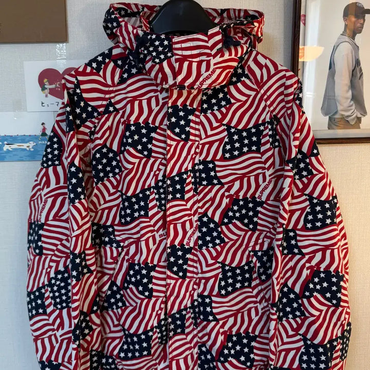[BUNJANG] Supreme Raglan Flag Coat Jacket (M) / (M) 슈프림 래글런 코트 자켓 플래그 - 20SS