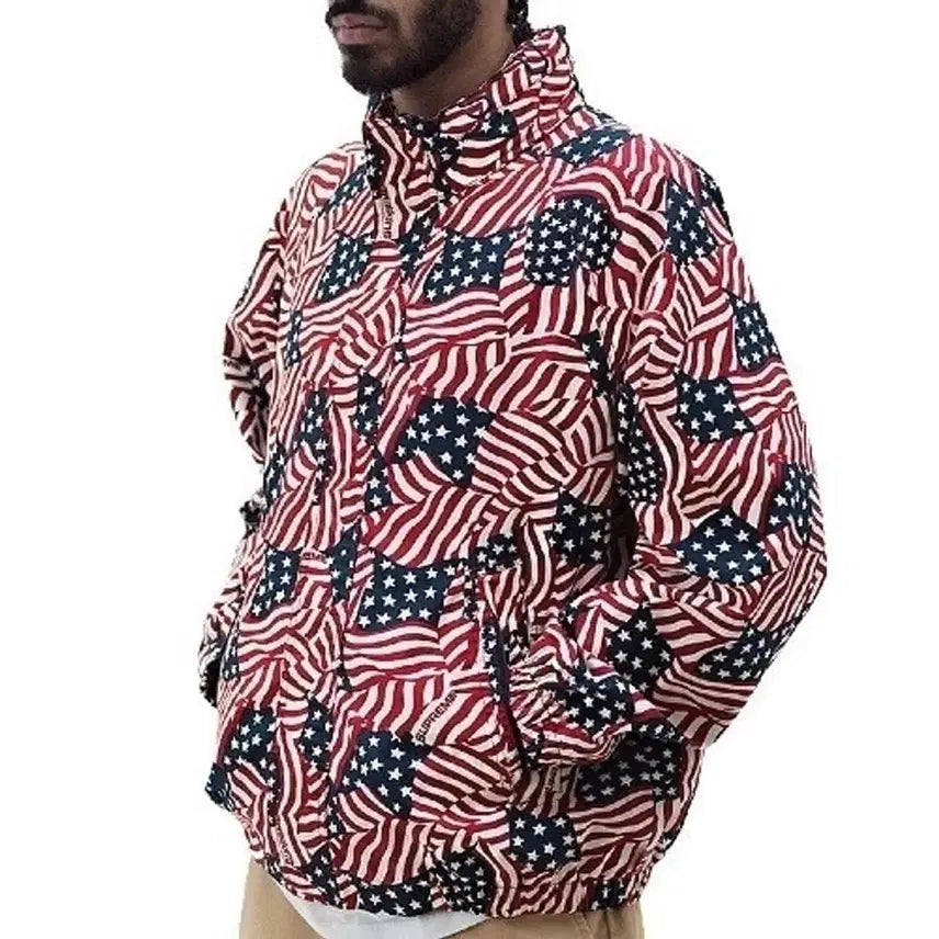 [BUNJANG] Supreme Raglan Flag Coat Jacket (M) / (M) 슈프림 래글런 코트 자켓 플래그 - 20SS