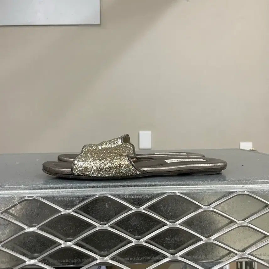 [BUNJANG] Jimmy Choo Glitter Slippers EU38.5 / 지미추 글리터 슬리퍼 Eu38.5