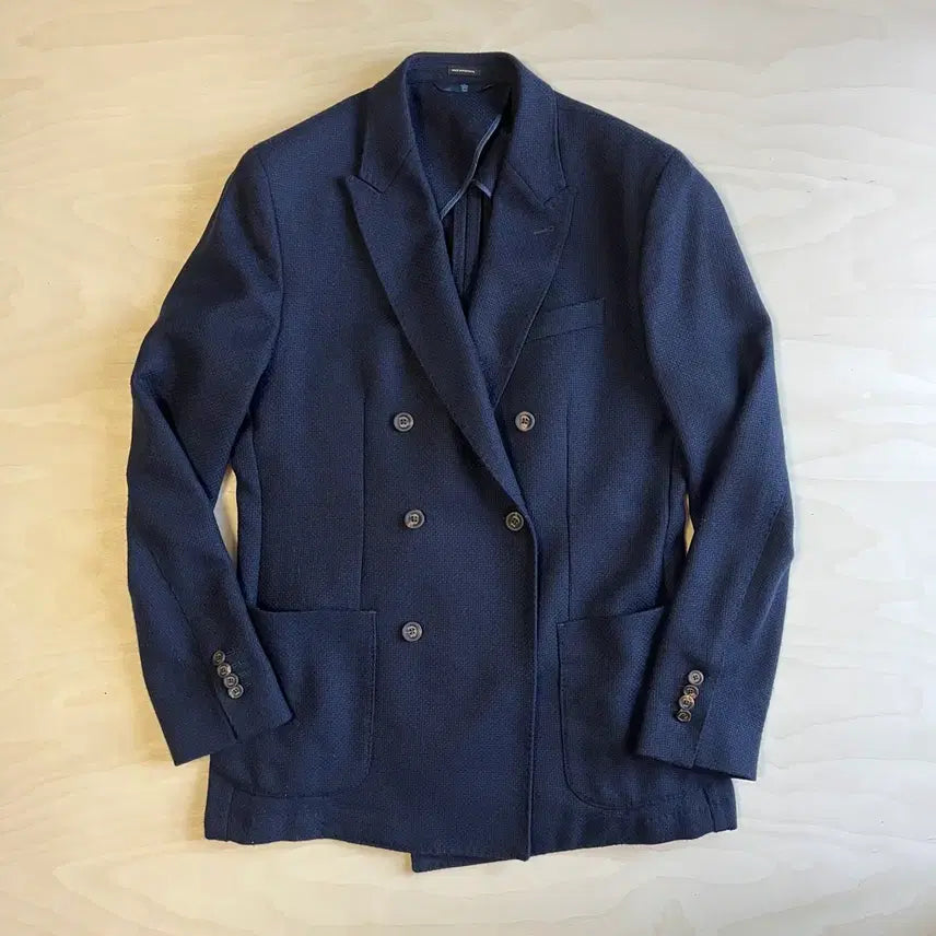[BUNJANG] Massimo Dutti Navy Double Breasted Blazer (EU 50) / 마시모두띠 네이비 더블 블레이저 ( 40 )