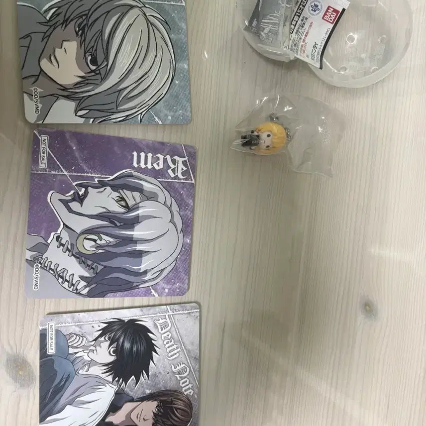 [BUNJANG] Death Note Cafe L, Light, Rem, Near, Mello Set / 데스노트 투니크 카페 엘 라이토, 렘, 니아 / 멜로 메지루시 일괄 판매