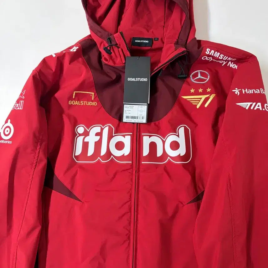[BUNJANG] T1 2023 Worlds Uniform Faker L Size / [L] 택O 23 T1티원 월즈 자켓 유니폼 페이커 마킹 RED
