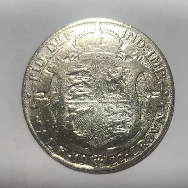 [BUNJANG] 1922 British George V Half Crown Silver Coin / [은화] 1922 영국 조지 5세 하프크라운 은화 K95