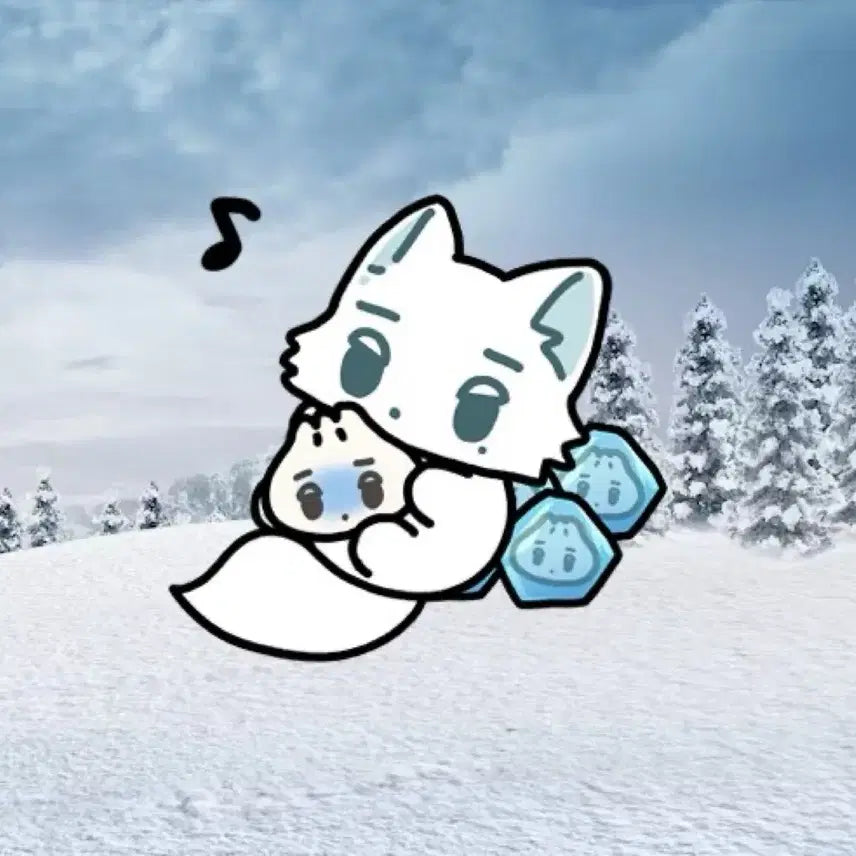 [BUNJANG] aespa Winter Arctic Fox Jjikjiki Doll / 에스파 윈터 인형 북극여우 직직이 인형 양도 포카(서치용)