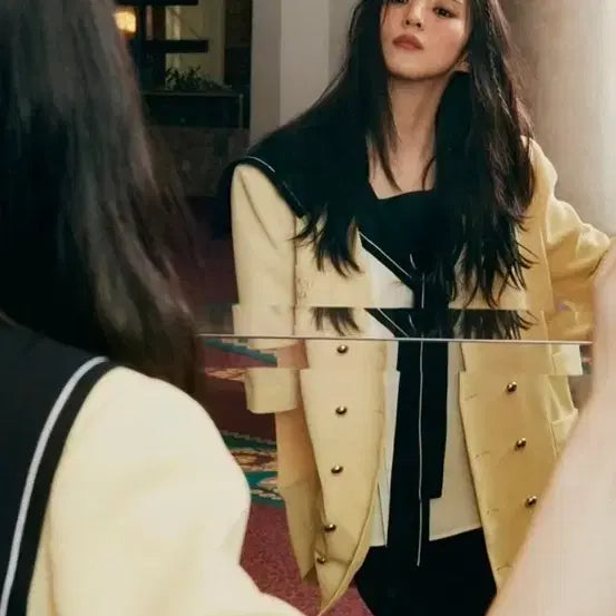 [BUNJANG] Lucky Chouette Short Sleeve Jacket / 럭키슈에뜨 반팔  자켓