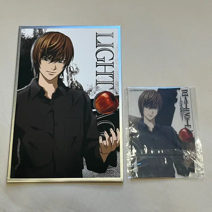 [BUNJANG] Death Note Light Yagami Shikishi Board + Card Set / 데스노트 야가미 라이토 색지+카드 세트