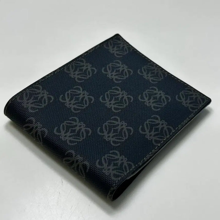 [BUNJANG] Loewe Logo Check Bi-fold Wallet / 정품 로에베 로고체크 남성 반지갑