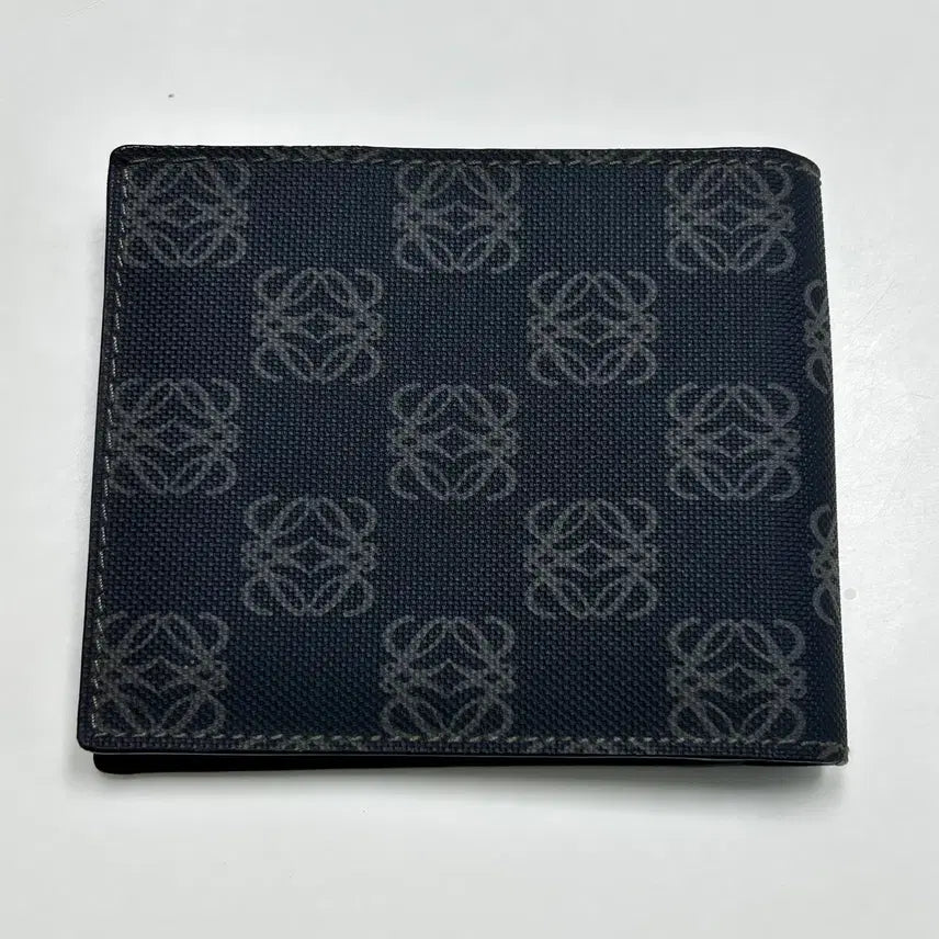 [BUNJANG] Loewe Logo Check Bi-fold Wallet / 정품 로에베 로고체크 남성 반지갑