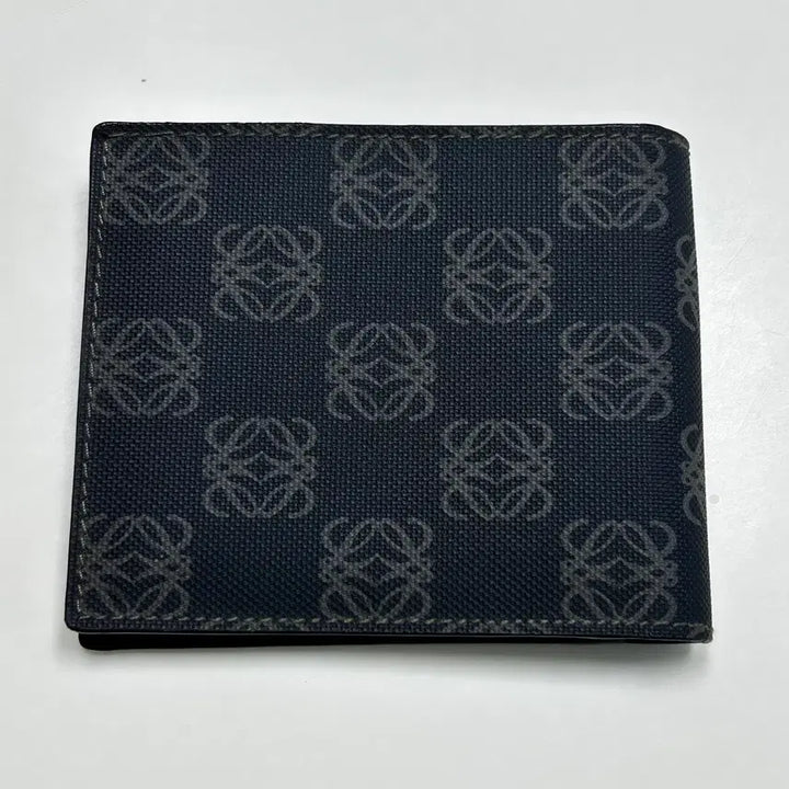 [BUNJANG] Loewe Logo Check Bi-fold Wallet / 정품 로에베 로고체크 남성 반지갑