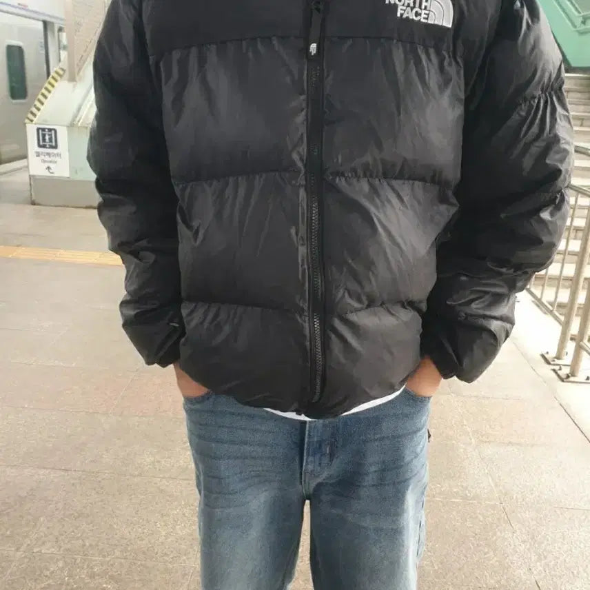 [BUNJANG] The North Face Black Padded Jumper / 노스페이스 블랙 패딩 점퍼