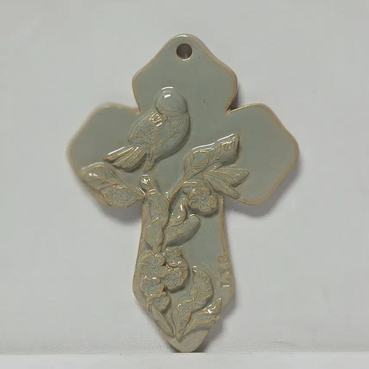 [BUNJANG] Celadon Porcelain Crucifix Catholic Religious Item / 도자기 십자가 청자 도자기 십자가 가톨릭 천주교 성물