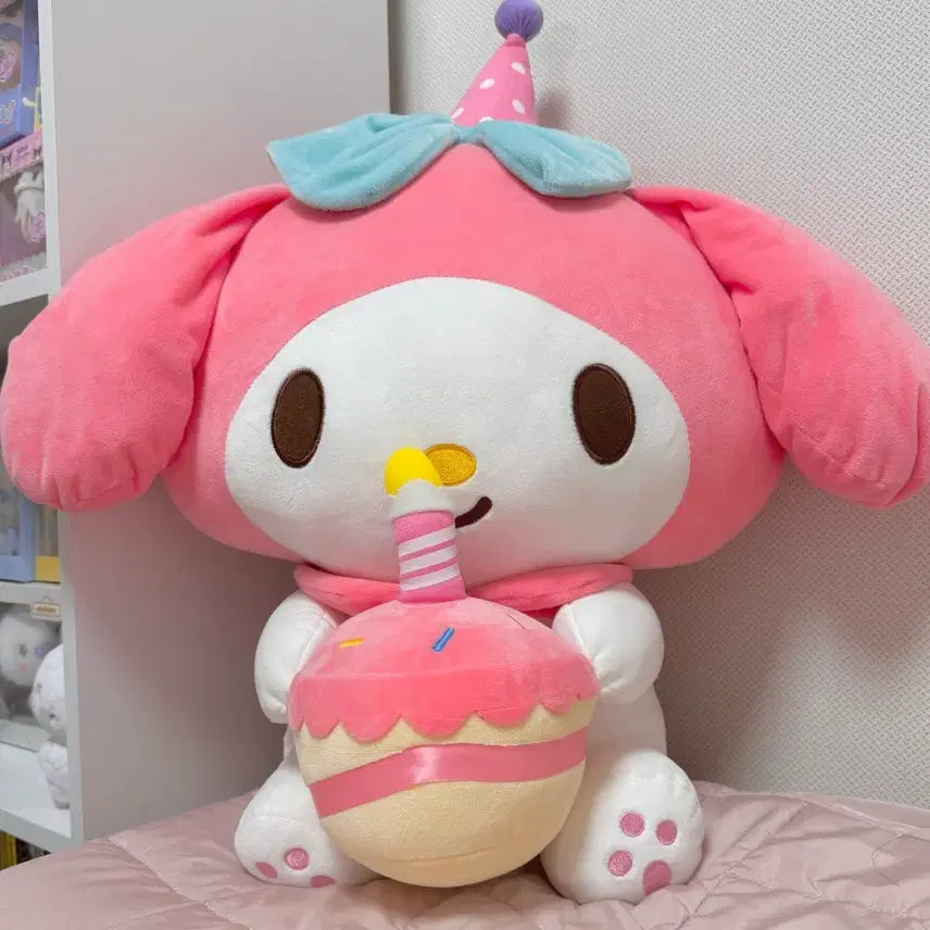 [BUNJANG] My Melody Large Plush Doll / 마이멜로디 생일 대형 인형