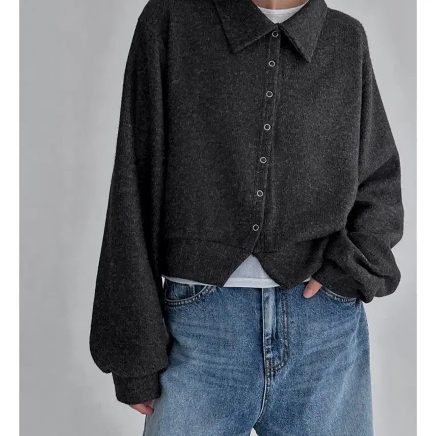 [BUNJANG] Manique Snap Button Cardigan / 매니크 스냅버튼 가디건