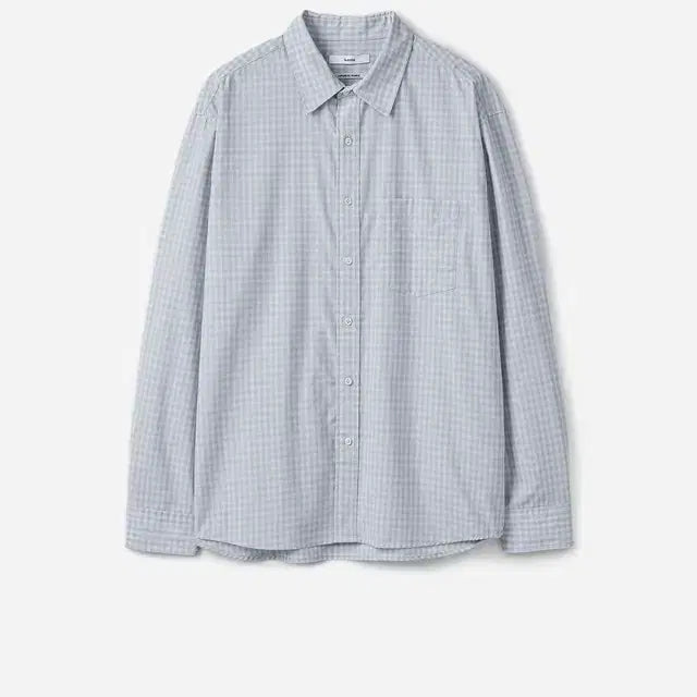 [BUNJANG] Kamia Checkered Shirt Gray Pink (XL) / [XL]카미아 체크셔츠 그레이핑크