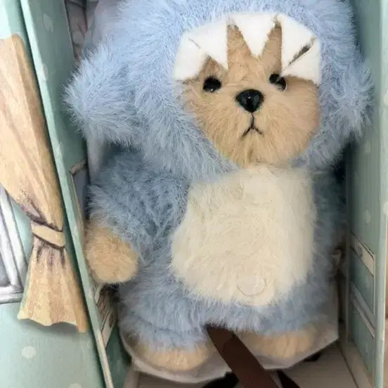 [BUNJANG] Teddy Tales Rena Bear Shark Keyring / 테디테일즈 레나베어 상어 키링