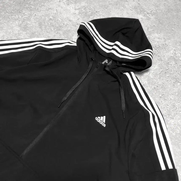 [BUNJANG] Adidas 3-Stripes Anorak Windbreaker Jacket / 아디다스 삼선 아노락 상태굿 바람막이 자켓