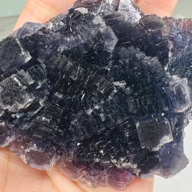 [BUNJANG] Step Growth Fluorite Crystal Specimen / 스텝 성장 큐빅 형석
