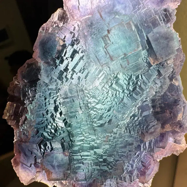[BUNJANG] Step Growth Fluorite Crystal Specimen / 스텝 성장 큐빅 형석