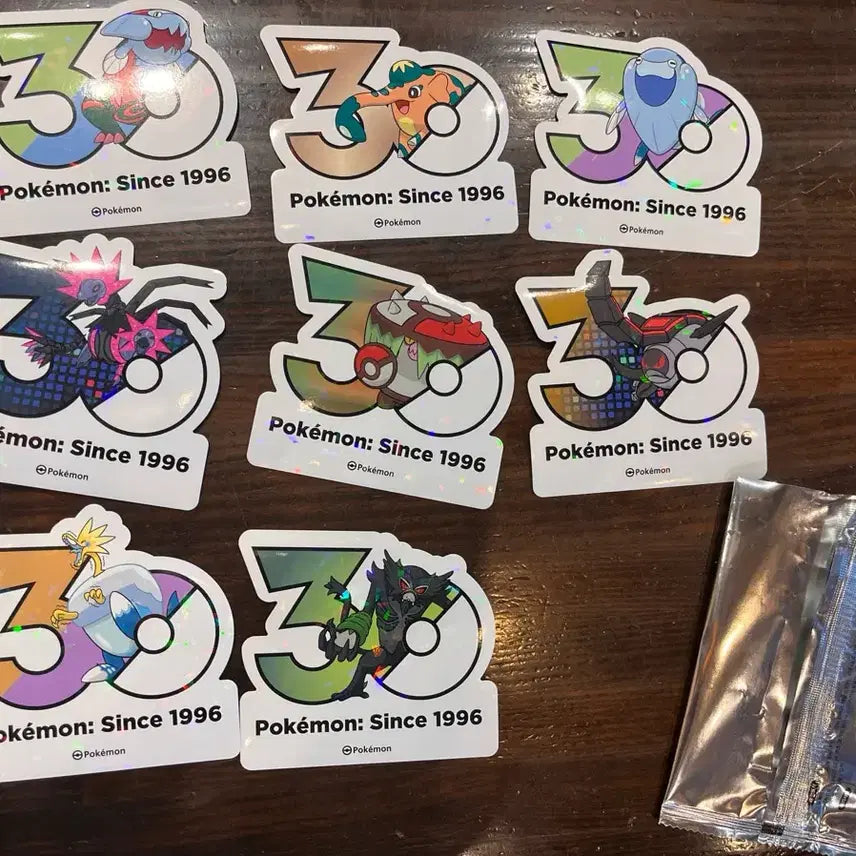 [BUNJANG] Pokemon 30th Anniversary Stickers / 포켓몬 30주년 기념 스티커
