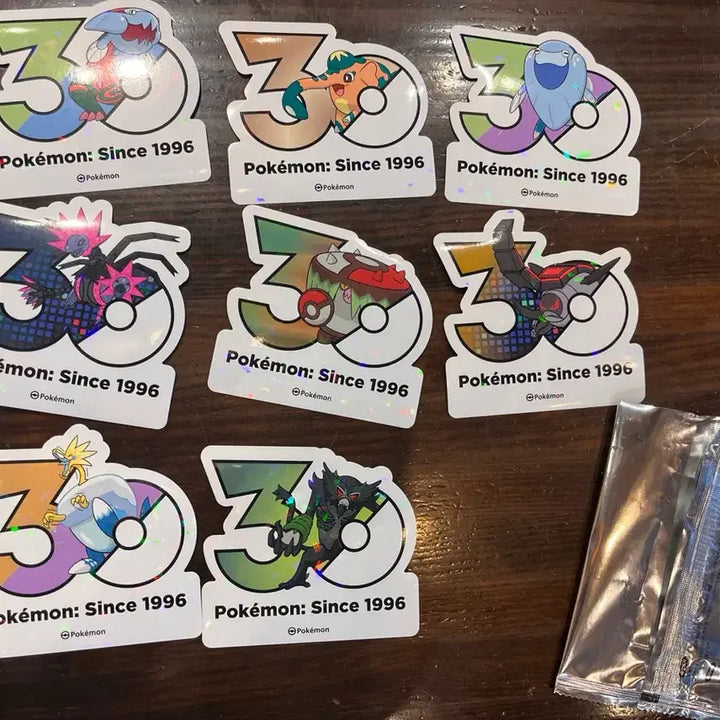 [BUNJANG] Pokemon 30th Anniversary Stickers / 포켓몬 30주년 기념 스티커