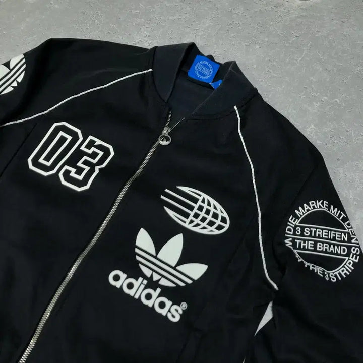 [BUNJANG] Adidas Multi Logo Jersey Track Jacket / 아디다스 멀티로고 져지 자켓 희귀 트랙탑 빅로고