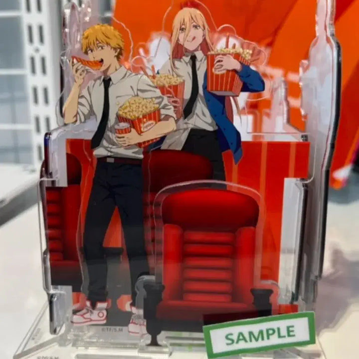 [BUNJANG] Chainsaw Man Power &amp; Denji Cinema Acrylic Stand / 체인소맨 파워,덴지 시네마 아크릴 스탠드