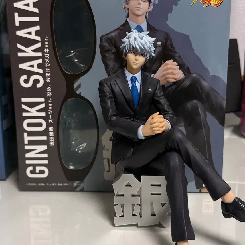 [BUNJANG] Gintama GEM Suit Gintoki Figure / 은혼 GEM 긴토키 정장 피규어  풀파츠 상자 있음