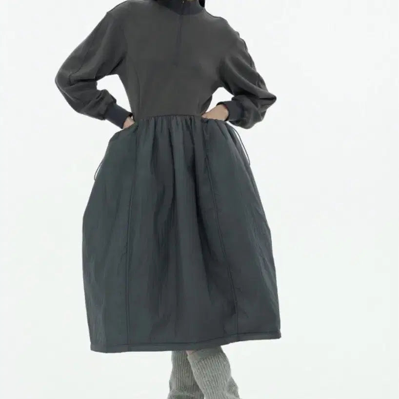 [BUNJANG] Amomento Sheer Padded Dress / 아모멘토 sheer padded dress