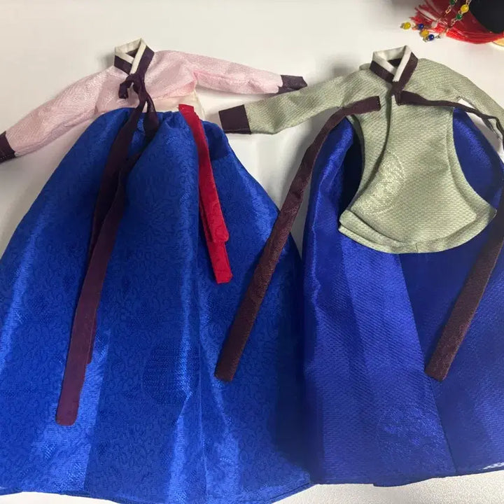 [BUNJANG] Yeonji Doll Formal Court Lady Hanbok Set / 연지인형 상궁+궁녀한복