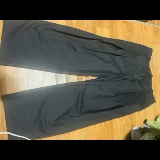 [BUNJANG] Coour Stripe Wool Blend Pleated Trousers / [XL] 쿠어 스트라이프 울 블렌드 플리츠드 트라우저