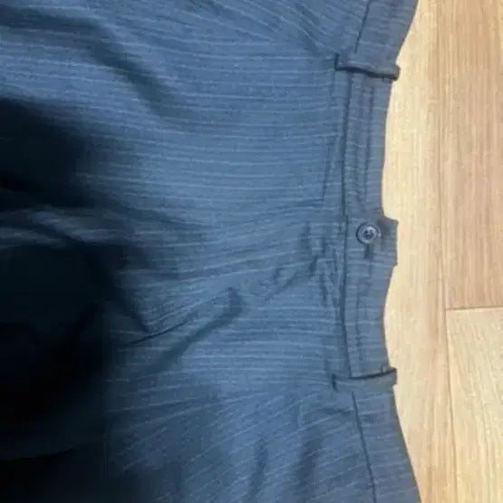 [BUNJANG] Coour Stripe Wool Blend Pleated Trousers / [XL] 쿠어 스트라이프 울 블렌드 플리츠드 트라우저