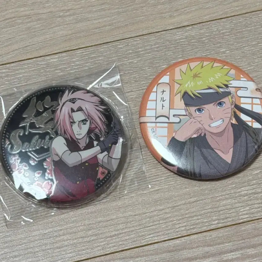 [BUNJANG] Naruto Sakura Hinata "Sakura" Character Can Badges Bundle Set / 나루토 사쿠라 나루토 캔뱃지 일괄