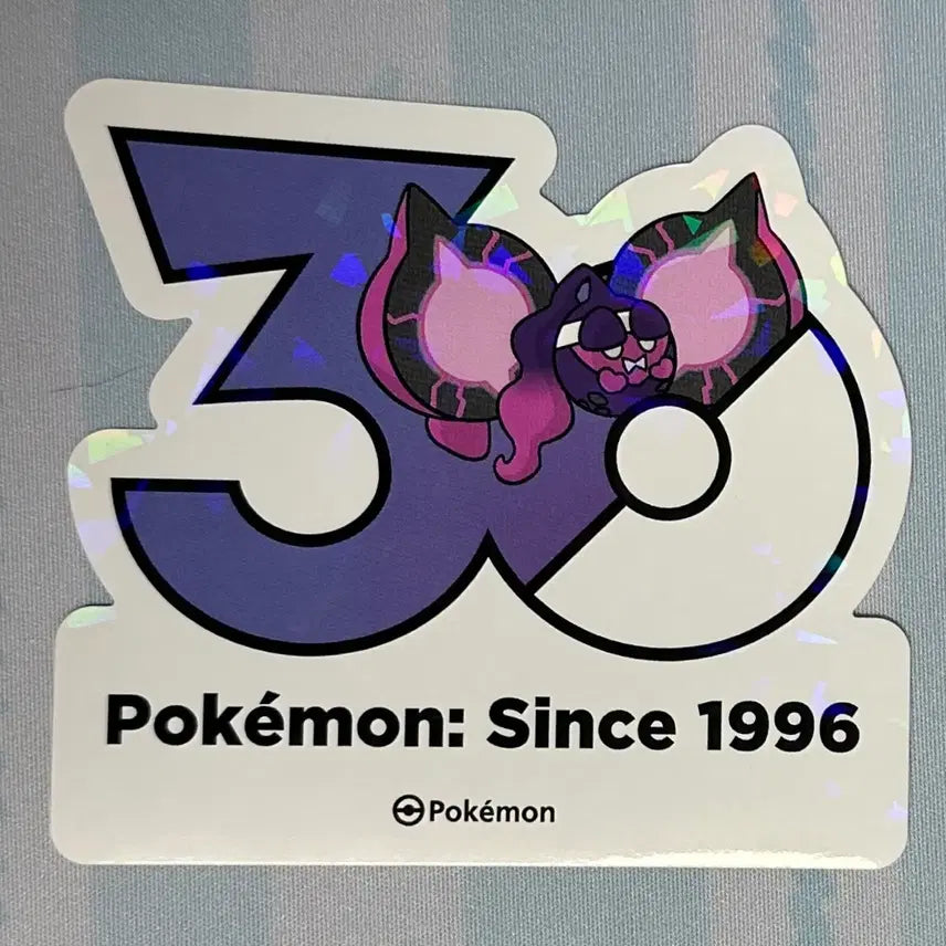 [BUNJANG] Pokemon 30th Anniversary Logo Sticker / [포켓몬 30주년 기념 로고 스티커]복숭악동