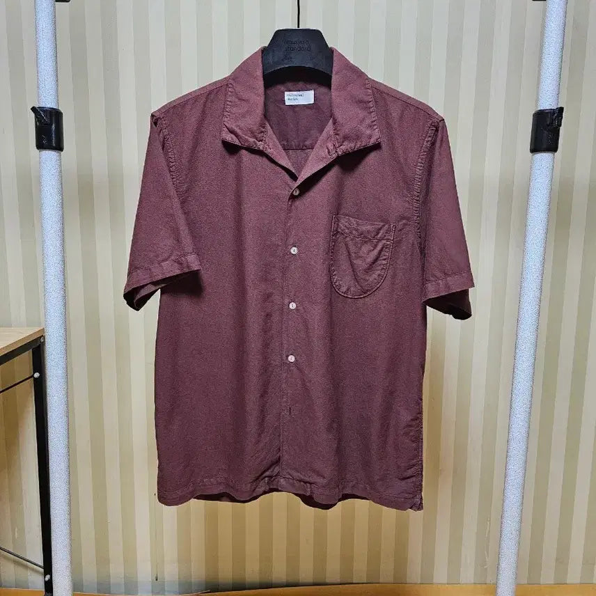 [BUNJANG] Universal Works Cotton Camp Shirt Brown / 유니버셜웍스 셔츠 코튼 L