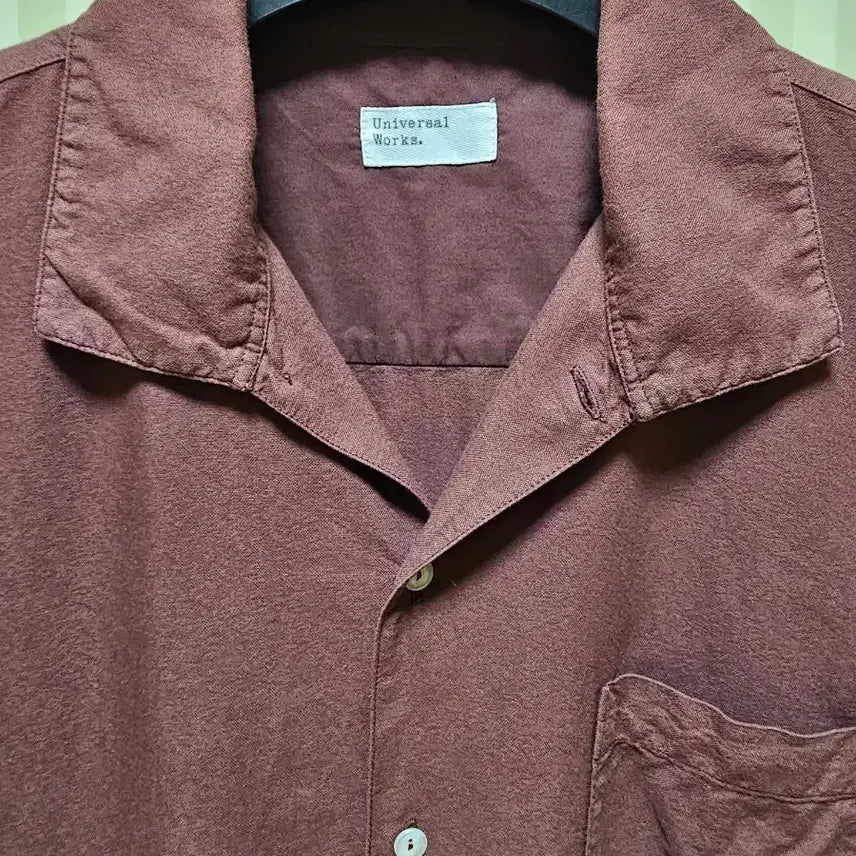 [BUNJANG] Universal Works Cotton Camp Shirt Brown / 유니버셜웍스 셔츠 코튼 L