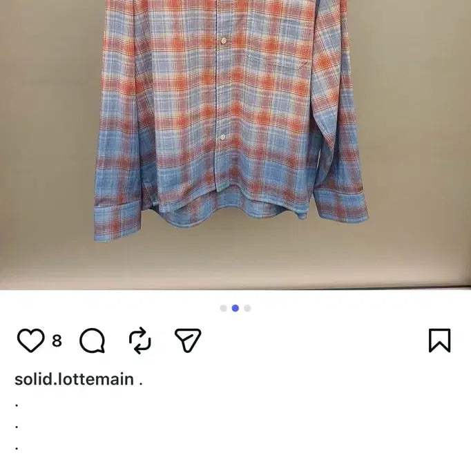 [BUNJANG] Solid Homme 25SS Check Shirt Size 52 / 25SS 솔리드옴므 체크 셔츠 (52)