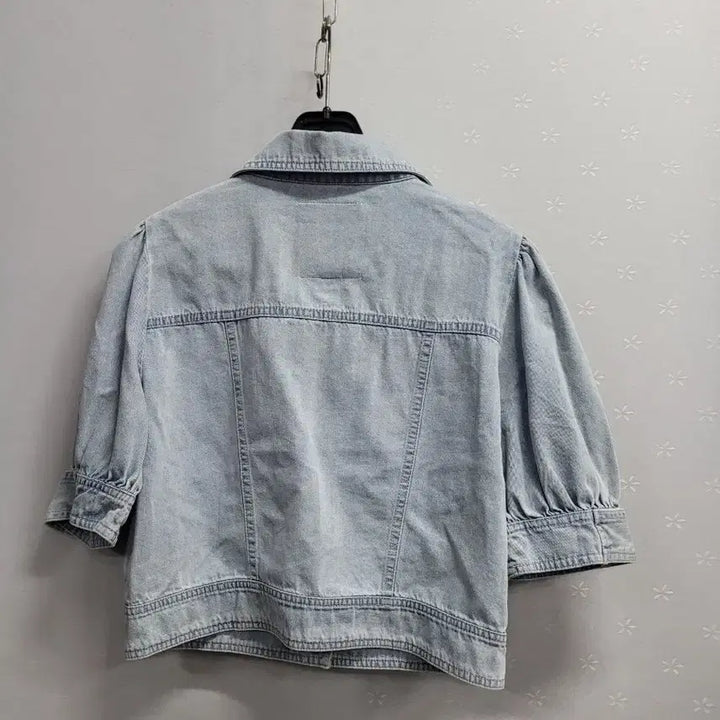 [BUNJANG] Puff Sleeve Denim Jacket / 85)반팔 청자켓 퍼프 데님 자켓