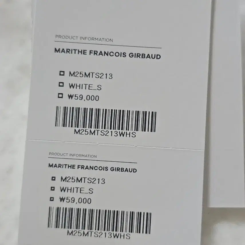 [BUNJANG] Marithe Francois Girbaud Small Logo T-Shirt / 새상품) 마리떼 스몰 로고 티 판매합니다 s