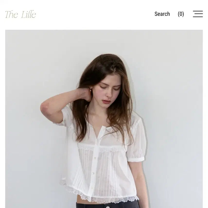 [BUNJANG] TheL Sage Lace Blouse / 더릴 sage 레이스 블라우스