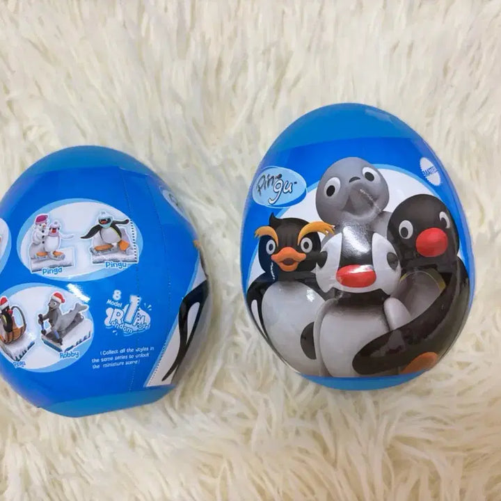 [BUNJANG] Pingu Random Figure Egg Gacha Bundle / 핑구 랜덤 피규어 에그 랜덤 가챠 +거울 일괄