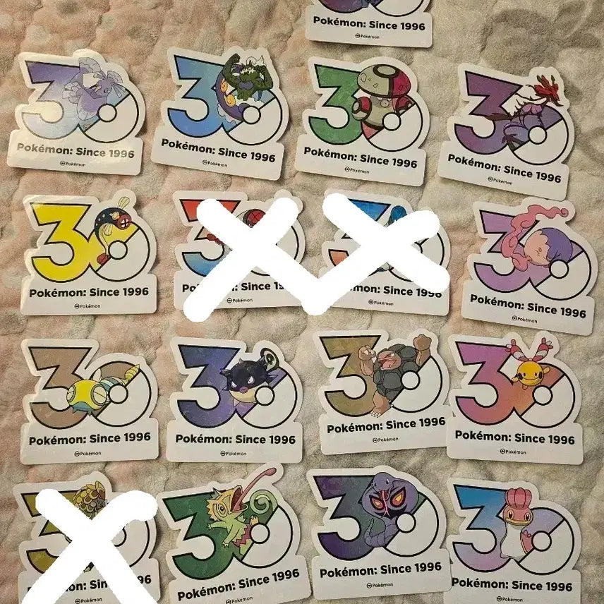 [BUNJANG] Pokemon 30th Anniversary Sticker Set / 포켓몬 30주년 기념 스티커