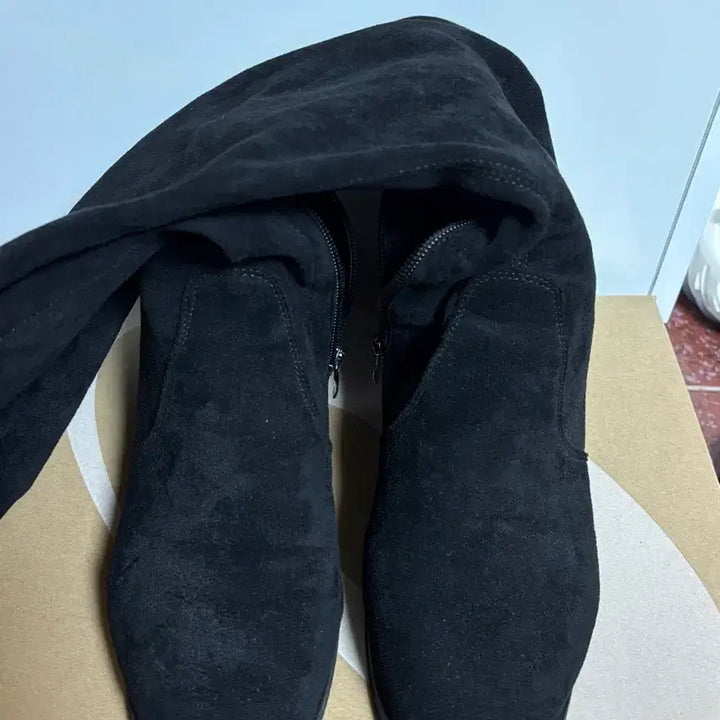 [BUNJANG] Suede Long Boots / 스웨이드 롱부츠
