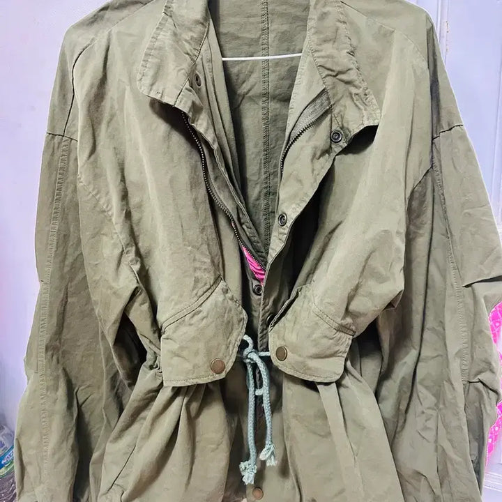 [BUNJANG] Khaki Field Jacket (One Size) / 카키색 야상 자켓 (프리사이즈)