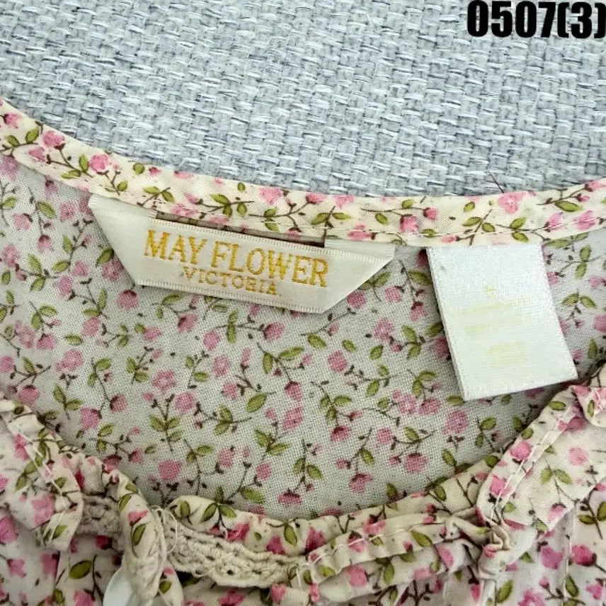 [BUNJANG] Vintage Flower Pattern Blouse / 빈티지 플라워 패턴 블라우스 0507