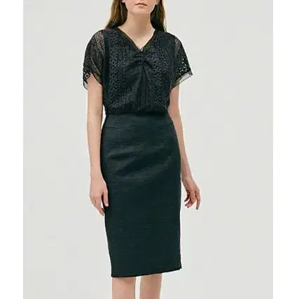 [BUNJANG] Mine Lace Block Dress Size 55 / 마인 mine 레이스 블록 원피스 55 사이즈 정품